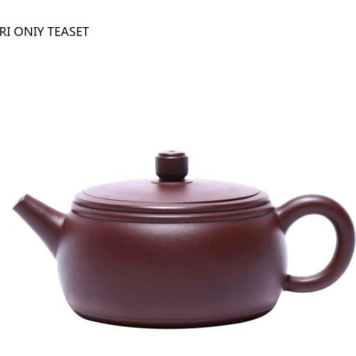 200ml Yixing Famous Purple Clay Teapots Ball Shaped Infuser Tea Pot Beauty Kettle Handmade Zisha Tea Set Customized Teaware