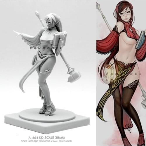 38mm Resin model kits figure beauty colorless and self-assembled A-464