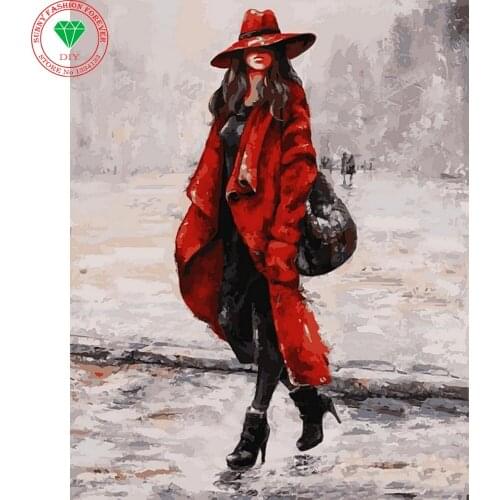 3D Diamond Full Drilled Squared Pattern Rhinestone Needlework Diamond painting Lady Cross Stitch Diamond Embroidery foamiran