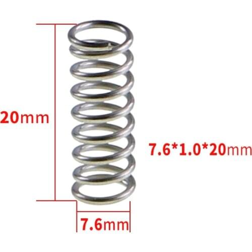 4pcs High Strength Stainless steel Spring height 20mm For Heated bed CREALITY CR-10S CR-10 Ender 3D Printer