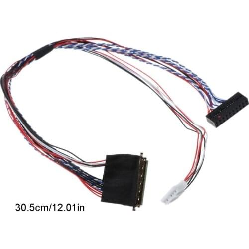 40Pin 6 Bit LVDS Cable for7/8/10.1/11.6/12.5/13.3/14/15.6" LCD/LED Panel Display New
