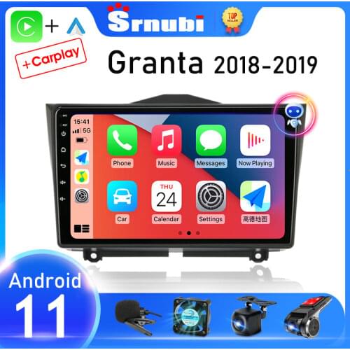 Multimedia con GPS para coche, Radio con por Carplay, 4+ 32GB, Android 10, navegador, para LADA, vaid2-granta, Cross, 2018, 2019