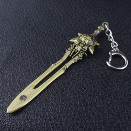 GOW God of War Kratos Sword Blade of Olympus Keychain Toy Dolls Weapon Keychain Kratos Blades Model Pendant