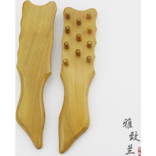 Fragrant Wood Caring Head Comb Massage Acupuncture Scrapping Back The Lymphatic Stick Scorpio Brush Five Elements Meridian