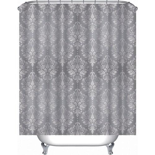 Europe gery shower curtain Bathroom Curtain Decor Waterproof Polyester Shower Curtains