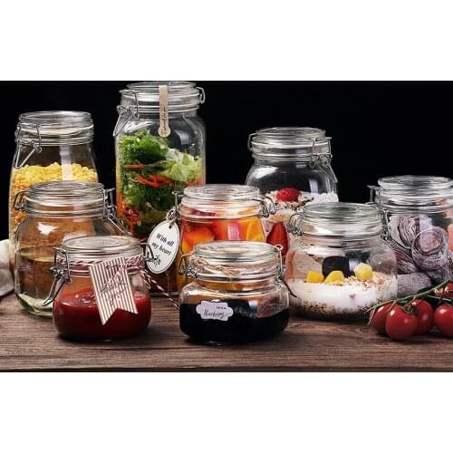 Sealed Cans Glass Food Bottles Honey Lemon Household Storage Vegetables Jars with Covers for Small Passion Bottles Pickled