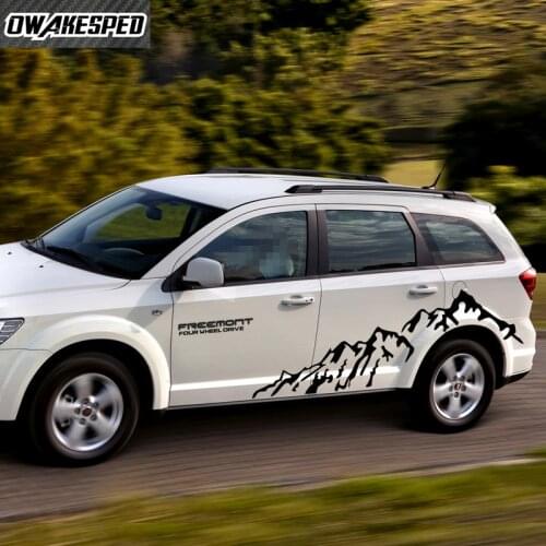 Mountain Graphic Car Door Sticker For-Fiat Freemont OFF RAOD Styling Auto Body Decor Vinyl Decals Both Side Exterior Accessories