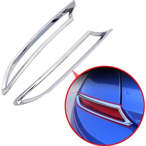 Chrome Parts Exterior Rear Fog Light Lamp Foglights Strips Trim Fit For BMW 3 Series G20 2019 2020