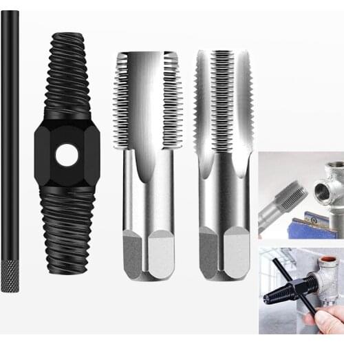 TONBOWN Double Head Screw Extractor Bolt Boken Extractor Tool Water Pipe Valve Repair Hand Tool 1/2 3/4 Repair Tap
