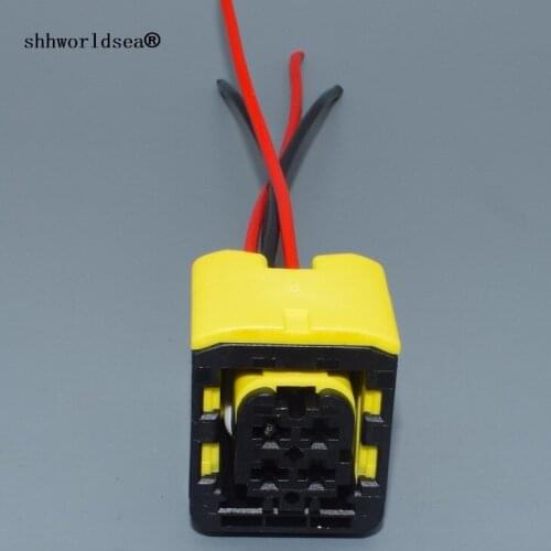 Shhworldsea 4 pin Nitrogen Oxygen Sensor Controller auto wire waterproof connector plug 1-1418390-1 1418448-1 141843-1