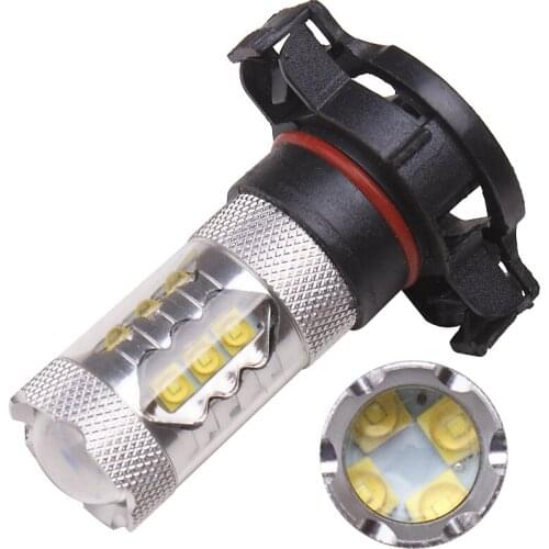 1Pc 80W Super Bright Car Auto Lights White 1156 1157 3156 H16 Headlights Daytime Running Brake Fog Warning Lamp Lights