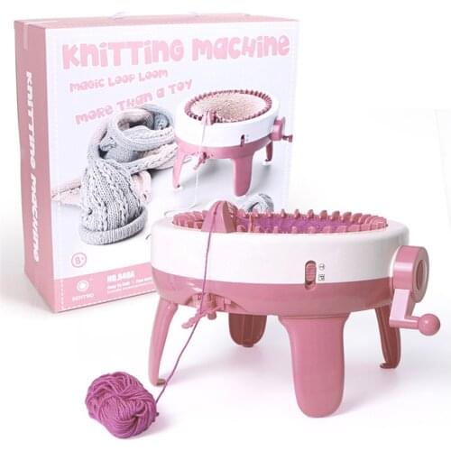 40 Needles Handmade Wool DIY Knitting Machine Cylinder Wool Loom Hand-knitted Scarf Sweater Hat Socks Adult Children Gift