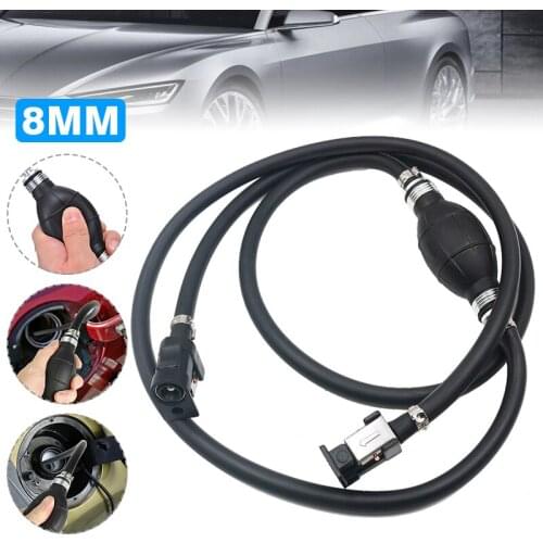 Mayitr 1pc 2m Car Auto Fuel Pump Line Hose Outboard Boat Motor Primer Bulb 8MM Connector Parts