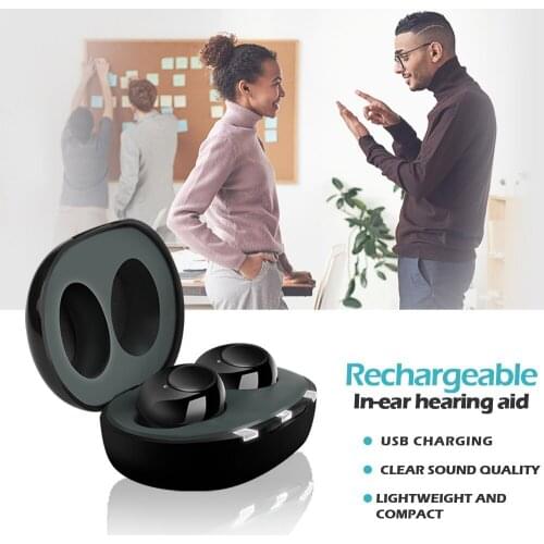 Gizzo Mini Hearing Aid Rechargeable Wireless Headphone Amplifier Sound Collector Ear Canal Sound Collector Factory Wholesale