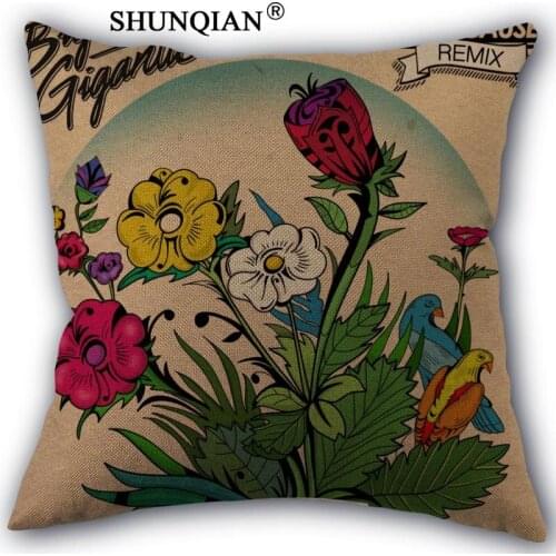 Custom big gigantic brighter future pillowcase Custom Cotton Linen Throw Pillow Cover Pillowcase Customize 45x45cm one side