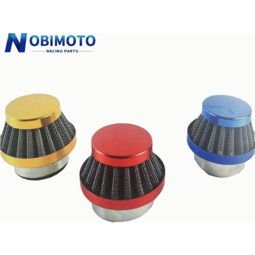 NOBIMOTO 35/38/42/45/48-52/58mm ATV PIT DIRT BIKE 45Degree Cleaner Air Filter Pod Cleaner Motorcycle Parts KL013