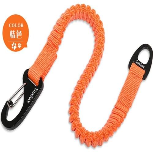 Dog Bungee Leash Nylon Rope Extension Orange Black Red Neon Yellow Comfortable High Quality