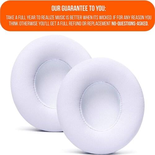 Replacement Earpads for Beats Solo 2 & 3 by Wicked Cushions - Ear Pads for Beats Solo 2 & 3 Wireless ON-Ear Headphones - Soft L