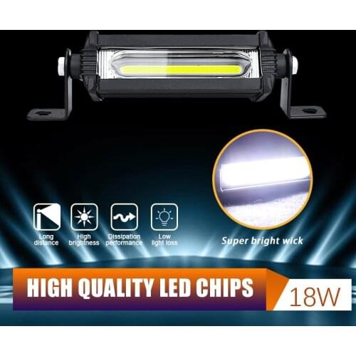 12V-24V Led Work Lights Tractors Trucks COBHeadlight Motorbike Scooter Led Bar Spotlight Driving Fog Lights Offroad