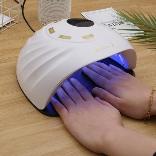 UV Lamp 120W Nail Dryer Modern 2 UV Lamp Led Dry Nail Gel Polish With Timer 10s/30s/60s/99s Low Heat Lamp For Manicure