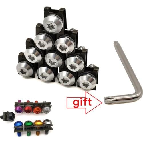 For Suzuki GSXS750 GSXR600 RM85 RM125 RM250 RMX25 Universal Motorcycle Fairing Body Bolts Scooter Clips Screw Nuts M6