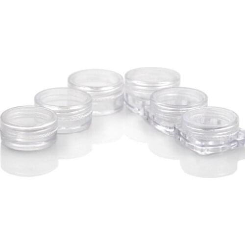 2/3/5g Cosmetic Jar Empty Eyeshadow Case Face Cream Bottles Glitter Container Eye shadow Empty Nail Pots Beauty Tool F221