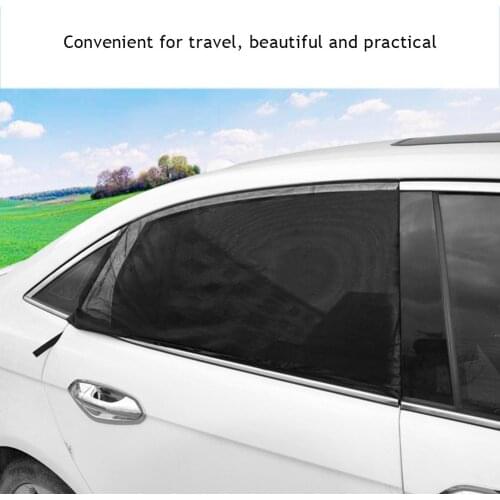 2PCs Car Side Window Sunshade Car Anti - Mosquito Curtain Car Gauze Camping Self - Driving Equipment Mosquito Cover Car Side Sun
