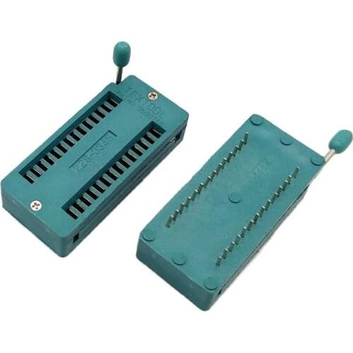 228-3345 28P Wide-body IC Activities Seat 28Pin Test Socket 28 Locking Seat 28 Pin IC Programming Socket IC Socket 10Pcs/Lot