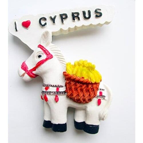 Cyprus Baima 3D Fridge Magnets Creative Fine Animal Refrigerator Magnets Travel Souvenirs Magnetic Sticker Home Decoration