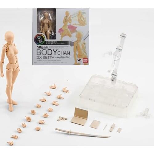Anime figure SHFiguarts Body Kun DX Set movable Figures BODY KUN Ver PVC Action Figure Collectible Model Toys