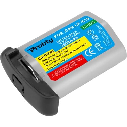 1PC PROBTY 10.8V 3500mAh LP-E19 Battery for CANON EOS 1DX MARK 2/ 1DX / 1DS MARK 3/1D MARK 3/1D MARK 4 LPE19 Battery