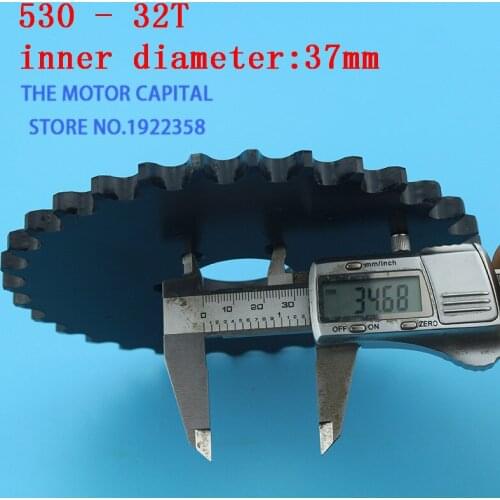 Free shipping 530 32t 37mm rear chain sprocket gear wheel plate fit ATV motorcycle drive gear