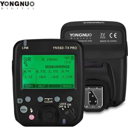 YONGNUO YN560-TX PRO 2.4G Flash Trigger Speedlite Wireless Transmitter for Canon Nikon DSLR Camera YN968N RF605 Receiver
