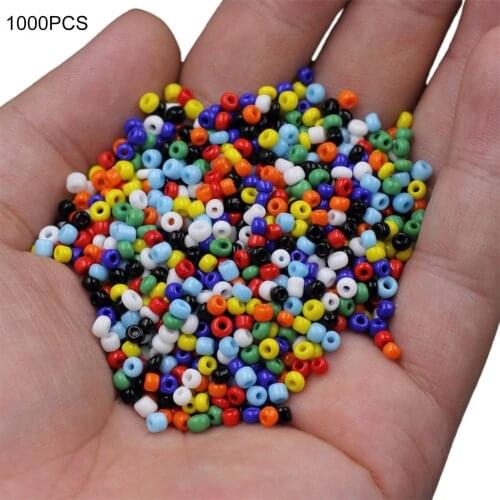 4mm Solid Color Glass Rice Beads Imitation Porcelain Beads DIY Material Jewelry Accessories Beaded Milletes Beads