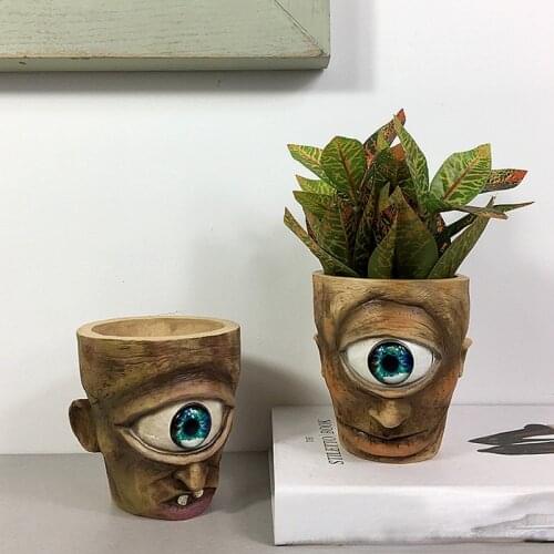 Cyclops Flower Post Jar Western Mythological Characters Garden Decoration Vase Home Decor Desktop Flower Arrangement Flower Pot