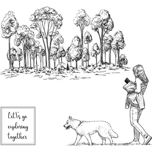 DABOXIBO Woods Woman Clear Stamps Mold For DIY Scrapbooking Cards Making Decorate Crafts 2020 NEW Arrival