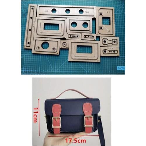 Wood Cutting Die Leather Messenger Bag Craft Laser Mold Handmade Leather Goods Dies Template Suitable For Die Cutting Machine