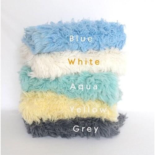 Posing Backdrop Large Size Wool Fur Wool Flokati Rug New born Photography Props Baby Lamb Blanket Greek Rug Beanbag Cover Layer