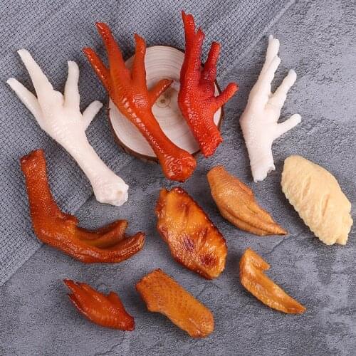 Home Crafts Simulation Food Model Hotel Restaurant Shop Store Decoration Fake Chicken Drumsticks Wings Nugget Claw Feet Props