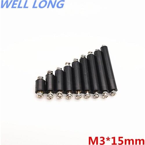 M3*15 cylindrical screw threaded column double internal thread isolation column bakelite column kit