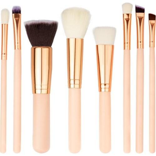 Professional Makeup Brush Set White Concealer Foundation Blush Powder Blend Cosmetic Make Up Brushes Eyeshadow Fan Brushes #E