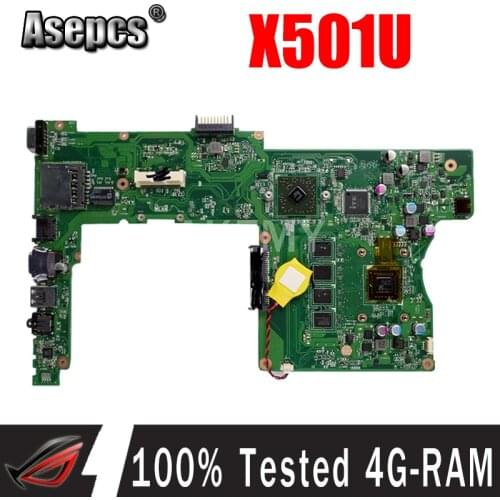 New X501U Motherboard For ASUS X401U X501U Laptop Mainboard 100% Tested 4G-RAM