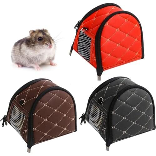 Hamster Carrier Bag Portable Breathable Backpack Adjustable Shoulder Strap Hedgehog Sugar Glider Gerbil Travel Bag