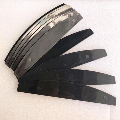 10 pcs halfmoon shape plastic nail file base professional nail file permanent plastic for disposable pads
