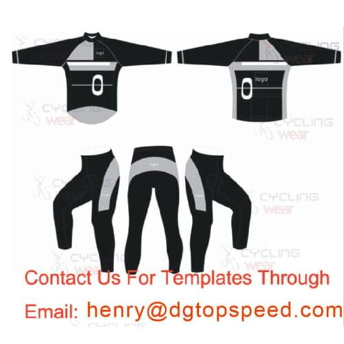 Custom Cycling Jersey and Bib Pants Winter Thermal Fleece Cycling Jersey & Tight Pants Set Ropa Ciclismo MTB Clothing