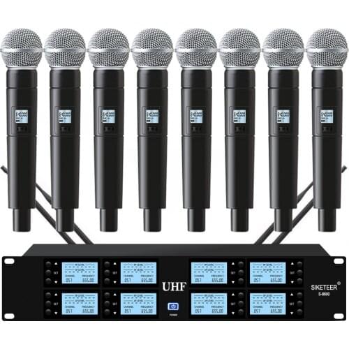 Professional UHF wireless microphone system handheld microphone home karaoke school church stage microphone wireless
