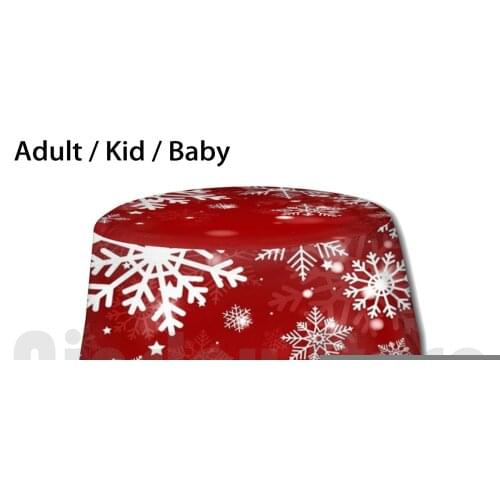 Christmas Snowflake Sun Hat Foldable UV Protection Christmas Wrapping Paper Christmas Eve Family Assorted Christmas Theme