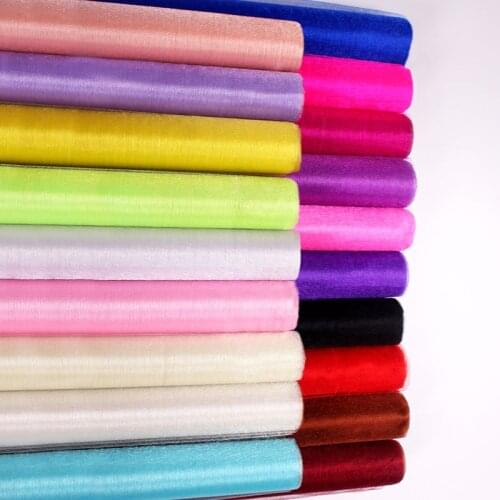 5/10M Tulle Roll Crystal Fabric Organza Tulle Roll Spool Wedding Decoration Birthday Party Baby Shower Wedding Spring Decoration