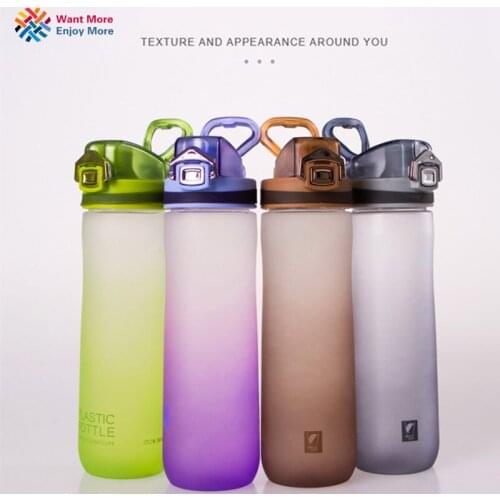 Shaker Sports Bottle BPA Free Cycling Outdoor Travel Camping Bottle Water Bottles Leak-proof Shaker Scrub Portable Space Bottle
