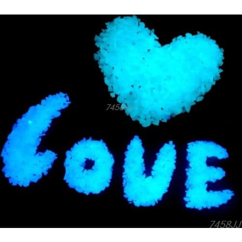 Glow in the Dark Gravel Rubble Fish Tank Aquarium Park Garden Yard Home Decor G03 Drop ship